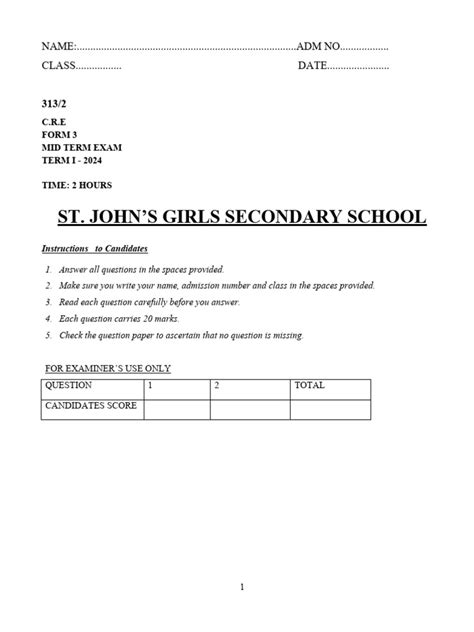 Image result for CRE Form 1 Introduction