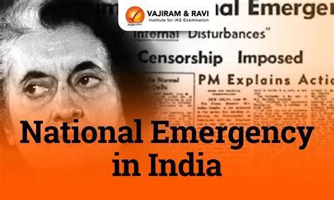 National Emergency in India 1975, Types, UPSC Notes