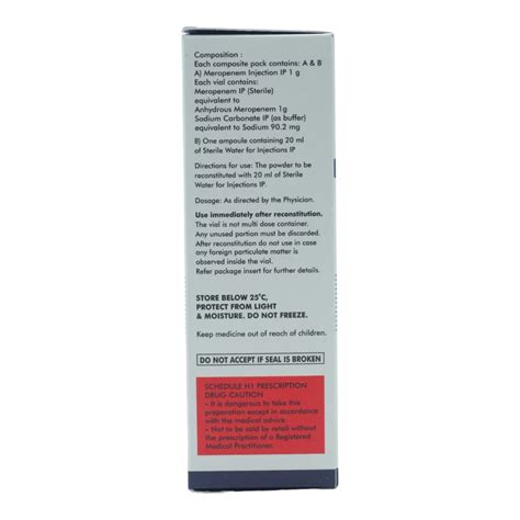 Meroject-1Gm Inj | Uses, Side Effects, Price | Apollo Pharmacy