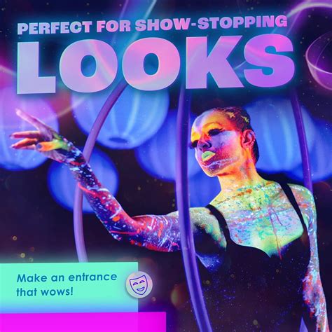 Buy Neon Nights UV Body Paint Set | Blacklight Glow Makeup Kit ...
