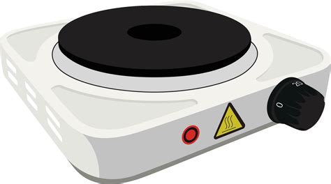 Single burner hot plate illustration vector image 25690176 Vector Art ...
