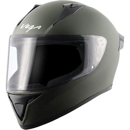 Vega Bolt ISI DOT Certified Full Face Matt Finish Helmet for Men and ...