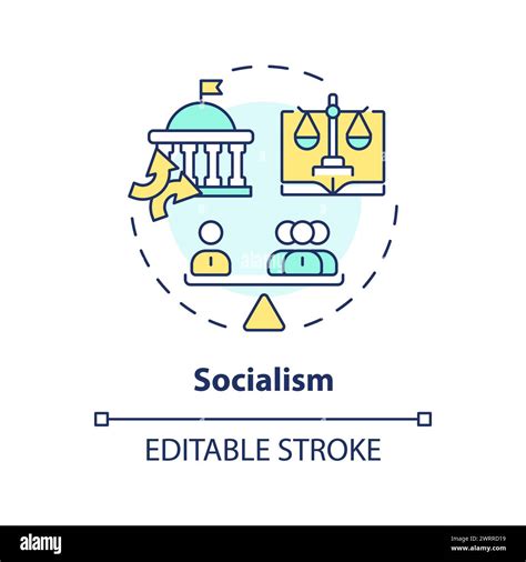 Socialism ideology multi color concept icon Stock Vector Image & Art ...