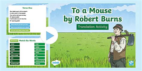 Robert Burns To a Mouse Translation PowerPoint - Twinkl