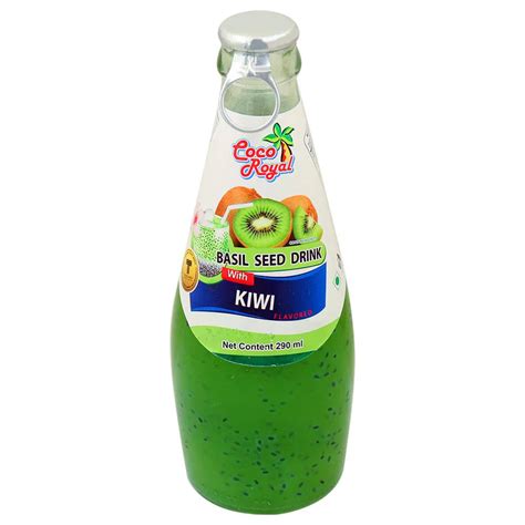 Coco royal Basil Seed Drink Kiwi Fruit – Kallatra Dryfruits
