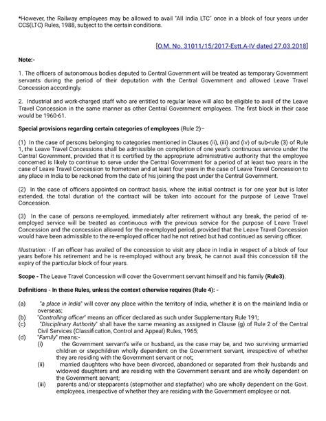 Guidelines on Leave Travel Concession (LTC)