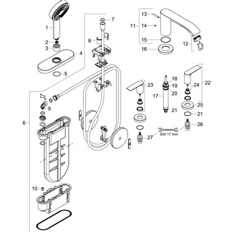 Vivenis Bath mixers: 2 functions, Chrome, Item No. 75444000