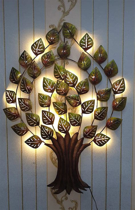 RSN Metal Wall Decor Decorative Tree Wall Art Treeleaf Wall Hanging ...