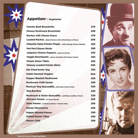 Menu at Pop Tate's R-City Mall, Mumbai