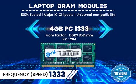 Amazon.in: Buy EVM 4GB DDR3 Laptop RAM 1333MHz So-DIMM Memory - Boost ...