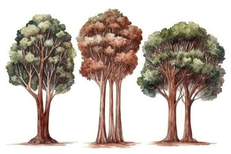 Watercolor Tree Drawing Stock Photos, Images and Backgrounds for Free ...