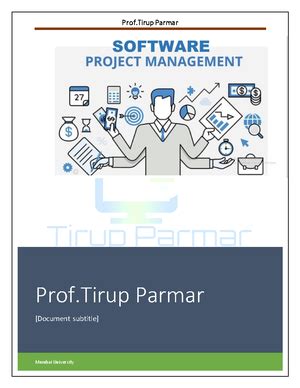 SPM ASSignment - MCA I Semester MCA14: Software Project Management ...