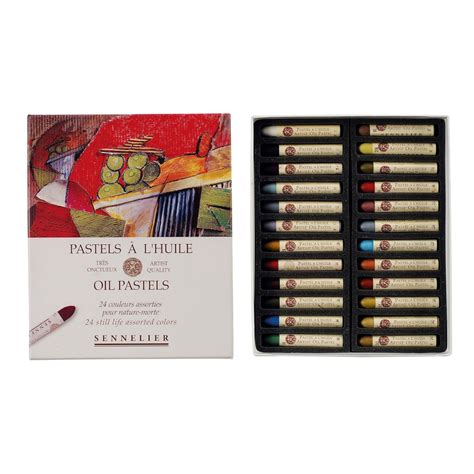 Sennelier Oil Pastel Set Of 24 Still Life - Blue – Stationerie