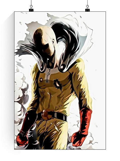 Times Comic Saitama Poster | One Punch Man Saitama Epic Fight Anime ...