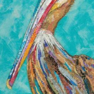 Pelican Collage Portrait, Pirate Queen Designs & COVE, Palacios, 7 ...