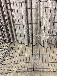 AmazonBasics Foldable Metal Pet Exercise and Playpen With Door, 36 ...