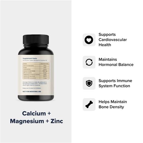 Calcium with Magnesium, Zinc & Vitamin D3 | HealthifyStore