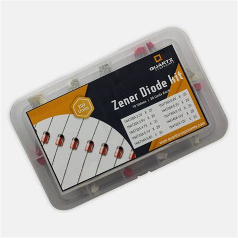 Zener Diode Kit - 10 Values / 20 Units each – QuartzComponents