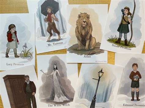 The Lion, the Witch and the Wardrobe Character Cards and Matching Game ...