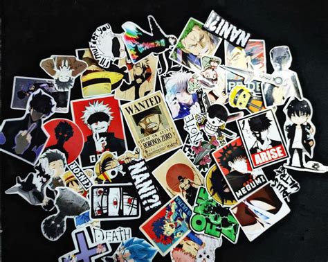 Buy Sticker Fever 3M Vinyl 50 Amine Laptop Stickers for Anime Lovers ...