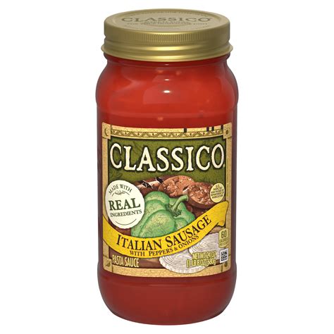 Italian Sausage Pasta Sauce with Peppers & Onions | CLASSICO | Products ...