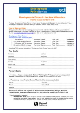 Fillable Online Developmental States in the New Millennium Theme Issue ...