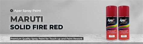 APAR Automotive Spray Paint Solid Fire Red (RC Colour Name) Compatible ...