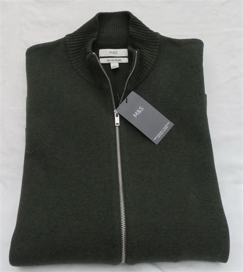 Wool M&s Mens Thick Cardigan With Zip M&S Men's Full Zip Cardigan ...