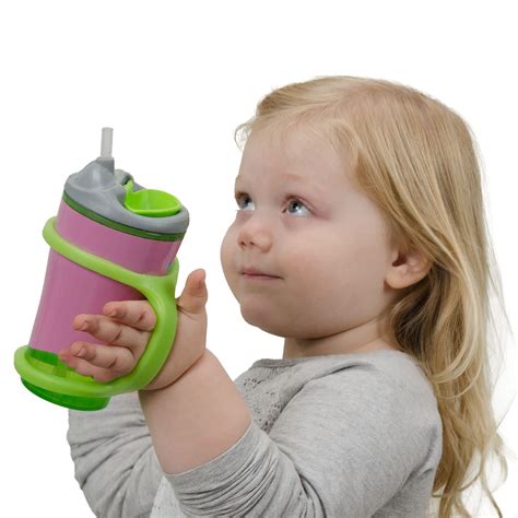 Easy Grip Baby Sippy Cup Holder, 360 Transition Trainer Cup Alternative ...