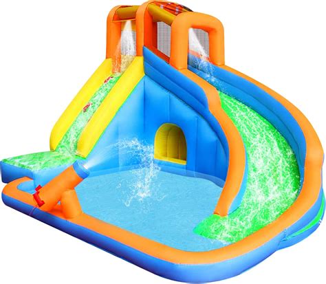 Buy RETRO JUMP Inflatable Water Slide, Kids Pool Waterslide, Backyard ...