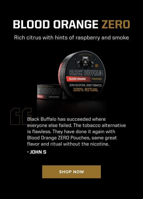 Black Buffalo: Zero Nicotine. Zero Tobacco. | Milled