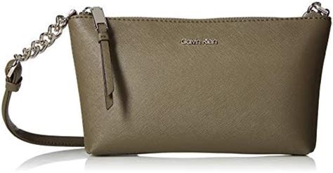 Buy Calvin Klein Hayden Key Item Saffiano Top Zip Chain Crossbody ...