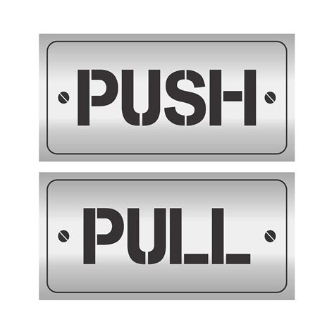 Anne Print Solutions® Push Pull Stickers for glass door Self Adhesive ...