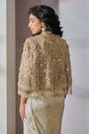 Buy Ivory Floral Embroidered Cape For Women by Tarun Tahiliani Online ...