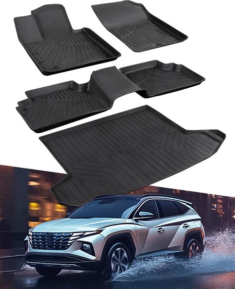 DiffCar for Hyundai Tucson Floor Mats & Cargo Liner 2022 2024 2023 (Not ...