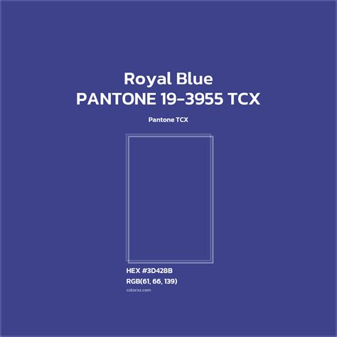Royal Blue Pantone Color Code