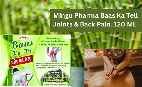 Mingu Pharma Baas Ka Tell Joints & Back Pain Relief Oil, 120 ML (Pack ...