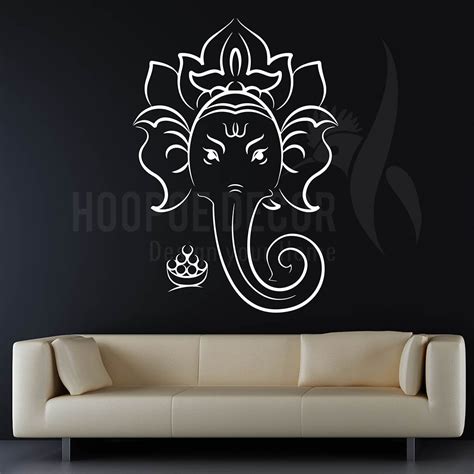 Buy Hoopoe Decor Lord Ganesh with Ladoos Wall Stickers and Decals ...