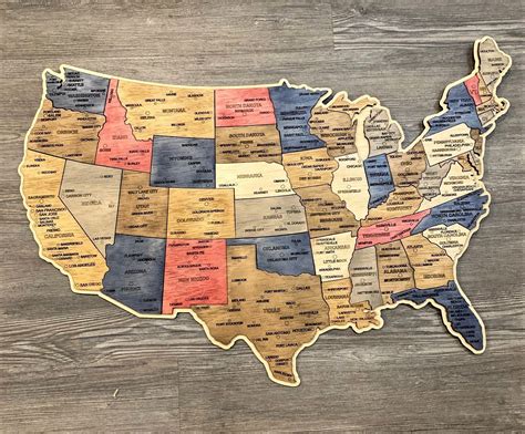 United states wall map laminated