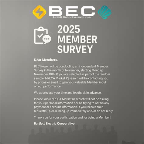 2025 Member Survey | Bartlett Electric Cooperative