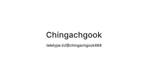 Chingachgook — Teletype