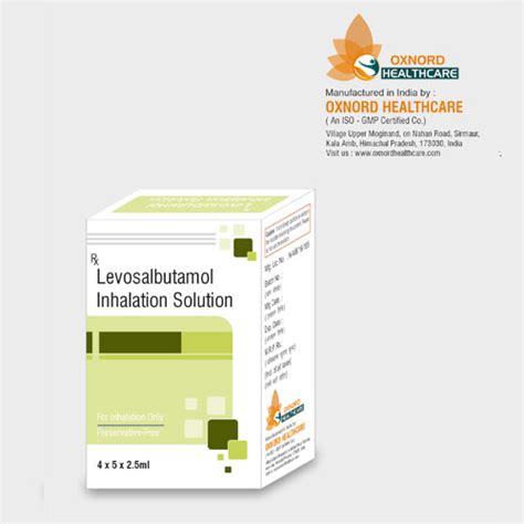 Levosalbutamol Respiratory (1.25 mg) Inhaler Oxnord Healthcare