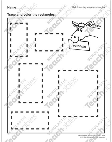 Image result for Rectangle Worksheet