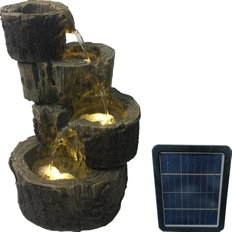 EmaHome Zahradní solární fontána SF-12 25 x 24 x 40 cm hnědá/šedá ...