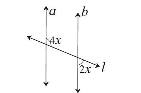 In the adjoining figure, if line a line b and line l is a transversal ...