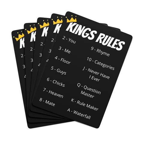 Kings Table Rules at Susan Lebrun blog