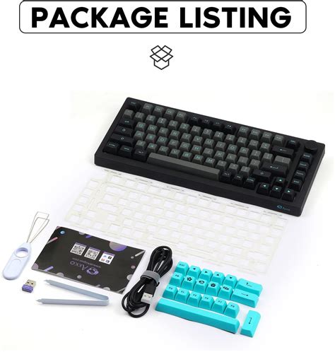 Buy EPOMAKER AKKO 5075B ప్లస్ రబ్బరు పట్టీ మెకానికల్ స్వాప్ కీబోర్డ్, 2 ...