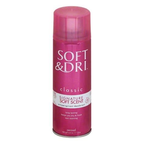 Soft And Dri Classic Aerosol Anti-Perspirant Deodorant, Signature Soft ...