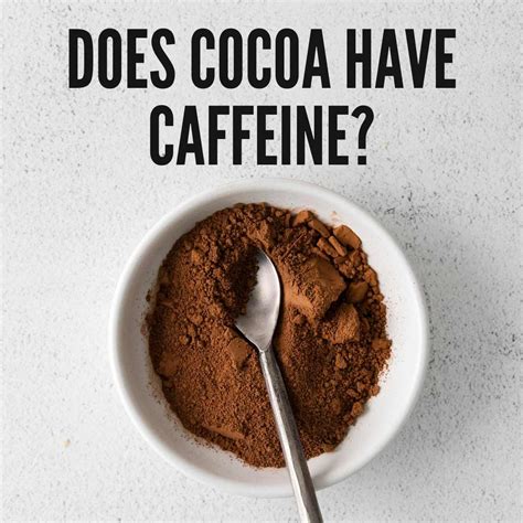 Does Cocoa Have Caffeine? - Texanerin Baking