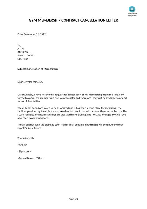 Free Printable Cancellation Letter Templates [PDF, Word]